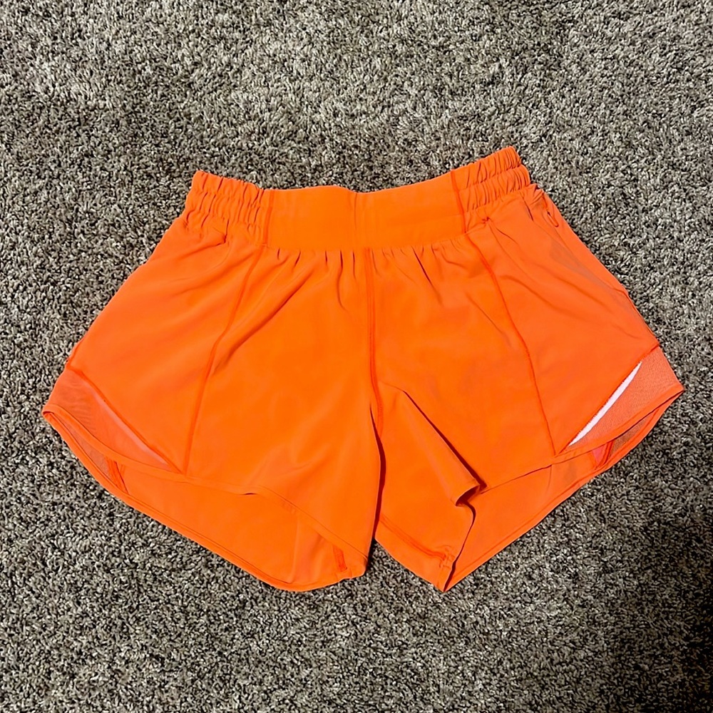 Lululemon shorty Hot shorts Neon orange